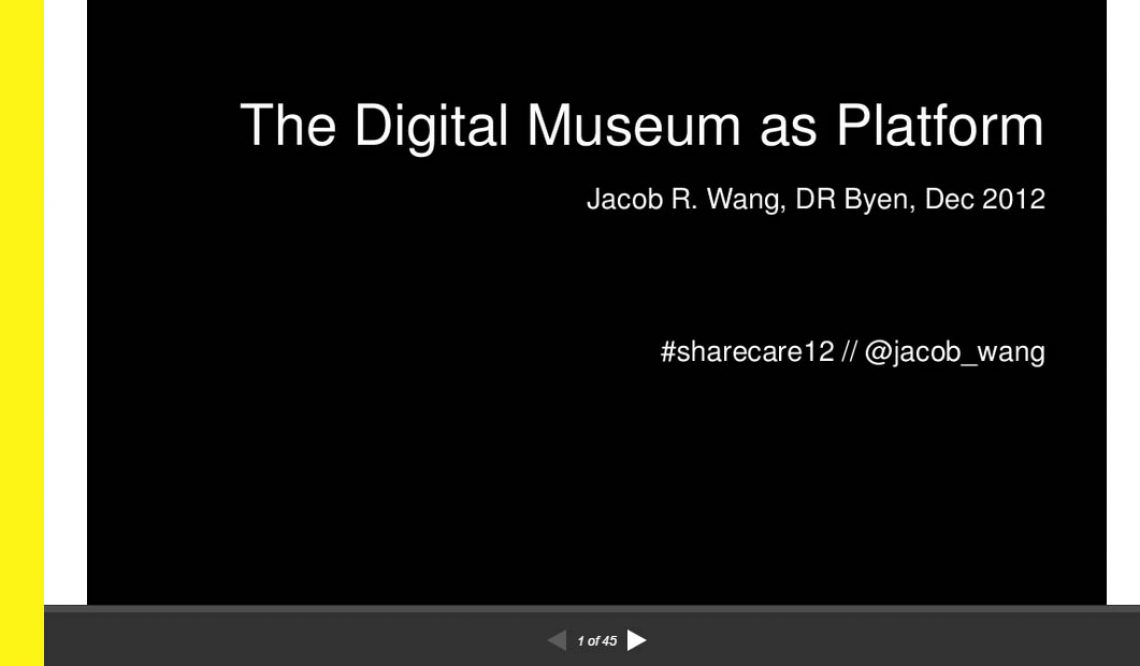 The Digital Museum as plateform